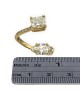 Handmade GIA Certified Radiant & Marquise Diamond Bypass Ring in 18YG
